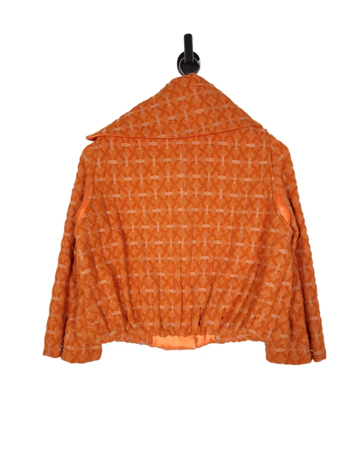 Chaqueta Mantón Giorgio Armani Naranja Talla UK 10 Naranja Forrada de Seda Hecha en Italia Foto 2 de 4