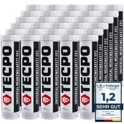 30x TECPO UNIVERSAL MEHRZWECKFETT 400g EP2 LITHIUM FETT SCHMIERFETT FETTPRESSE