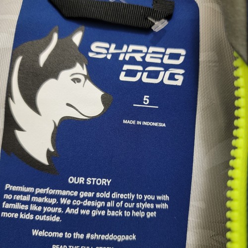 Shred Dog Boys Ski Jacket Sz 5 Pit To Pit 16" L 18" NWOT - Picture 10 of 16