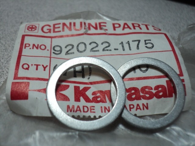 1980-2005 KAWASAKI KZ ZX ZR ELR CAM TENSIONER CRUSH WASHER NOS OEM