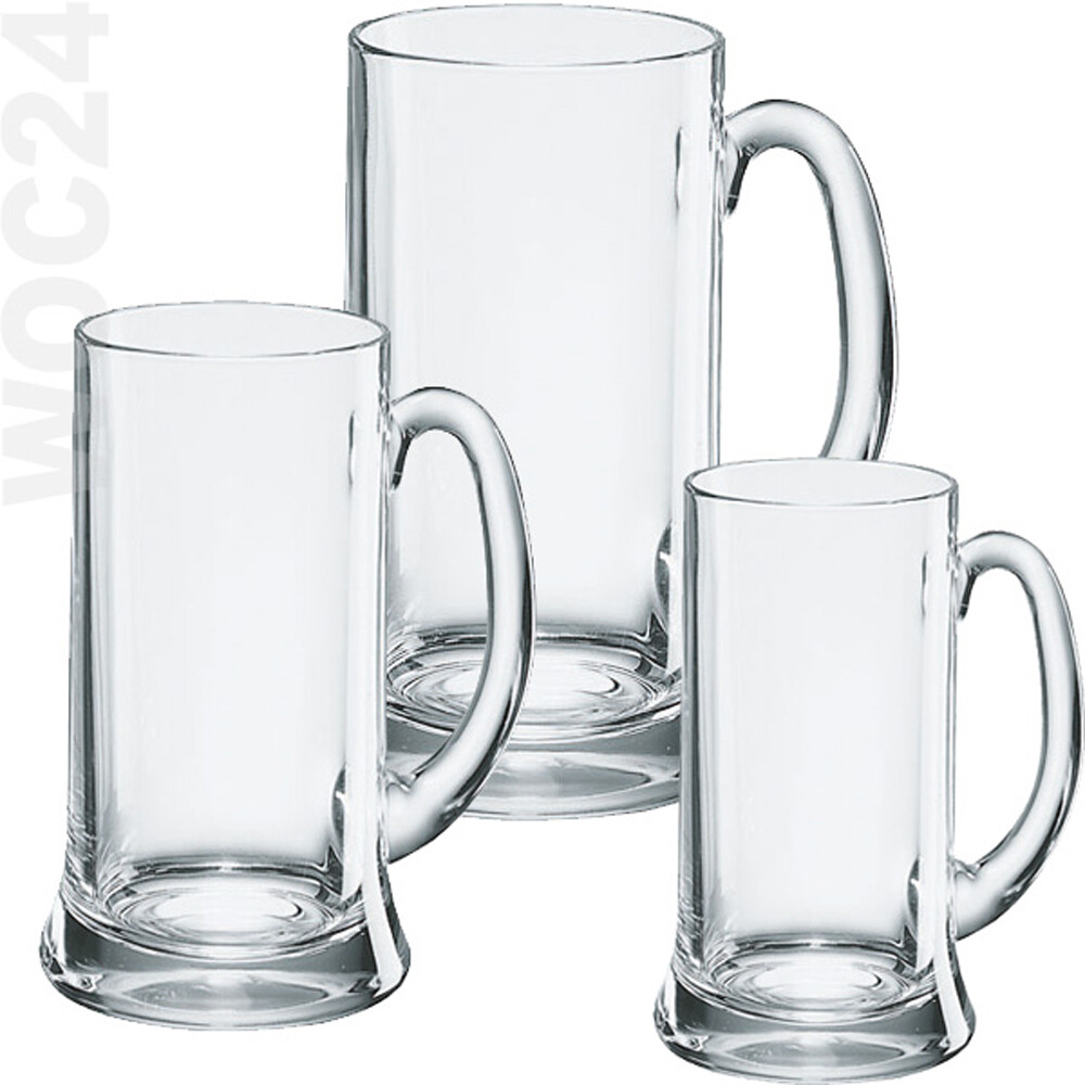 6 GASTRO Bierseidel Biergläser Bierkrug Bierkrüge Bierglas geeicht 0,3 0,4 0,5