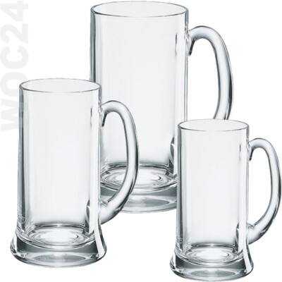 6 GASTRO Bierseidel Biergläser Bierkrug Bierkrüge Bierglas geeicht 0,3 0,4 0,5