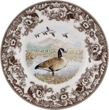 Woodland Dinner Plate, Canadian Goose | 10.5 Inch | Hunting Cabin, Lodge, and Co