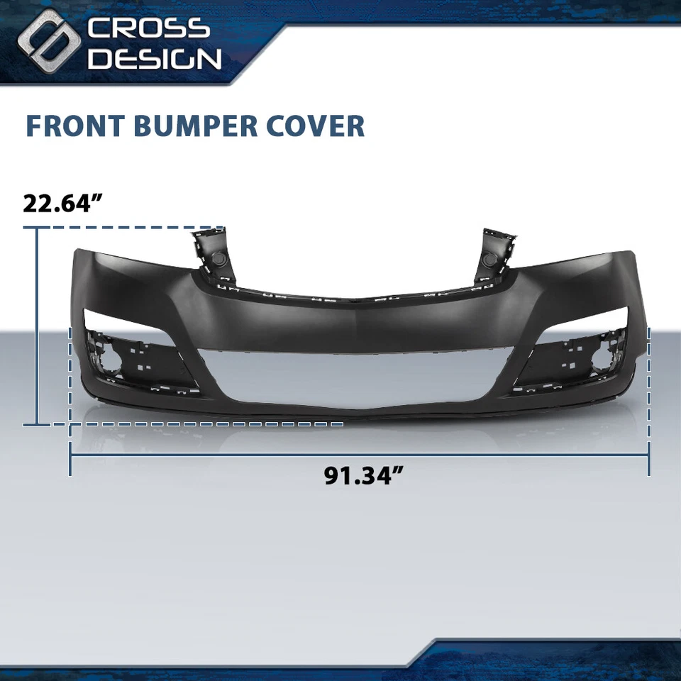 Cubierta de parachoques superior delantera sin orificios de sensor apta para Chevrolet Traverse 2013-2017 Foto 3 de 4