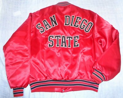 Vintage San Diego State Aztecs SDSU SWINGSTER Satin Jacket Size XL
