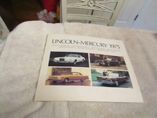 Vintage 1975 Lincoln Mercury All Models OEM New Car Dealer Sales Brochure NOS