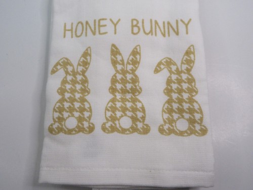 Juego de toallas de cocina Way To Celebrate Easter Honey Bunny 15" Wx25" L 2 piezas nuevo beige - Imagen 3 de 13