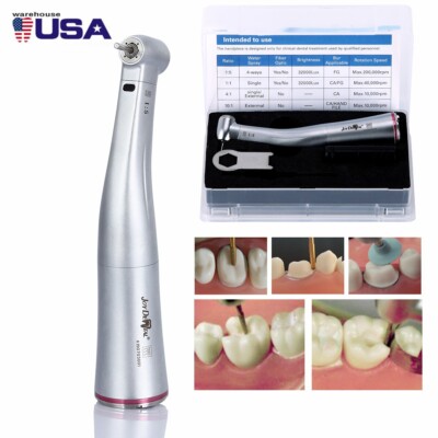 Dental 1:5 Optic LED Contra Angle Increasing Handpiece Fit Electric Motor
