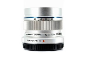 Olympus M.Zuiko Digital ED 12mm F2 Lens - Silver