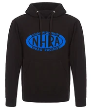 JH Design NHRA National Hot Rod Association Black Logo Hoodie