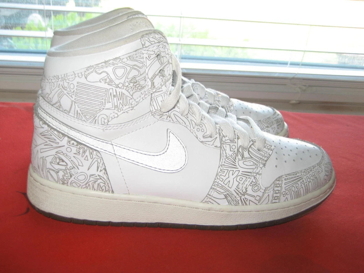 Nike Air Jordan 1 RETRO LASER BS GS 705290 100 BOY S 7Y EUR 40 WOMEN S 8.5
