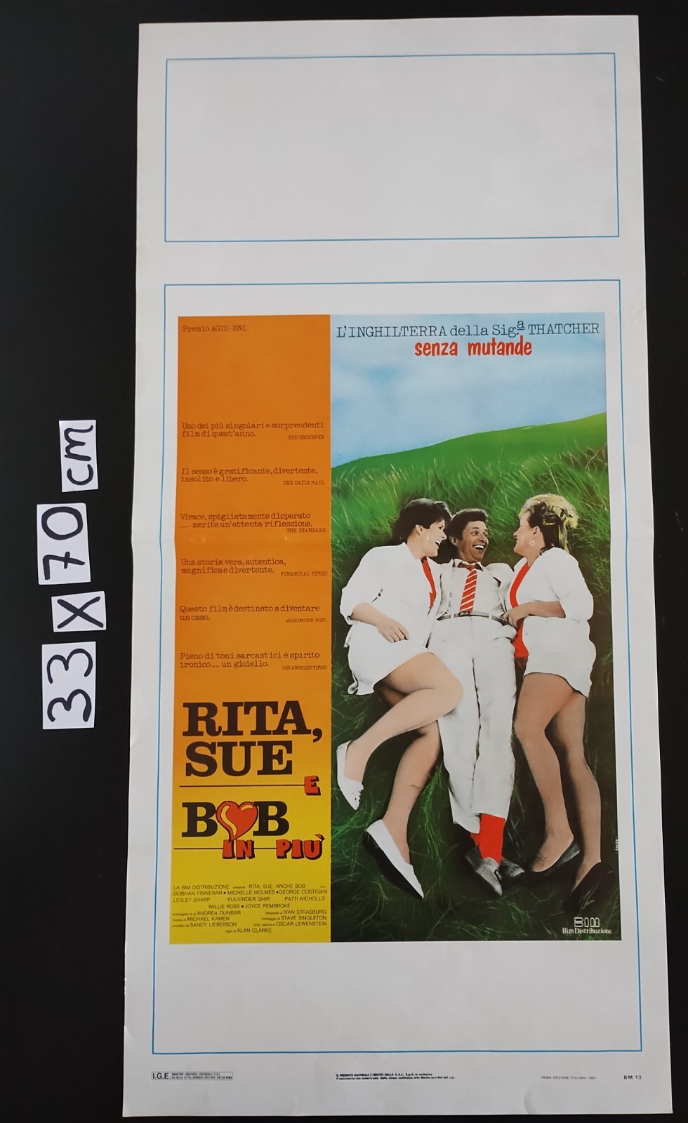 Locandina originale film Rita, Sue e Bob in più (1987) - Regia di Alan Clarke