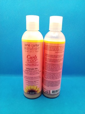 2 Bottles Jane Carter Solution Curls To Go! Untangle Me Weightless Leave-In 8 Oz