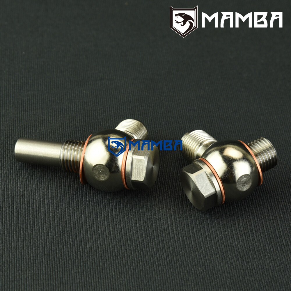 9710 6AN x 1/4NPSM 4L80E GM turbo Oil Cooler 90 Deg Banjo Bolt