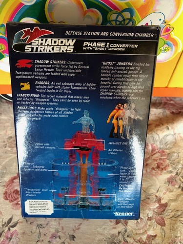 VITG KENNER, SHADOW STRIKERS PHASE 1 CONVERTER W/ GHOST JOHNSON NEW NRFB 1990 - Picture 2 of 3