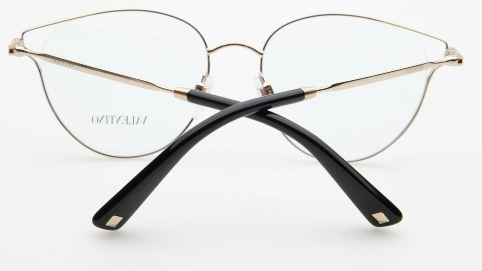 全新 Valentino VA 1009 3003 黑色/金色眼镜 54-17-140 毫米 意大利 — 第 4/4 张图片
