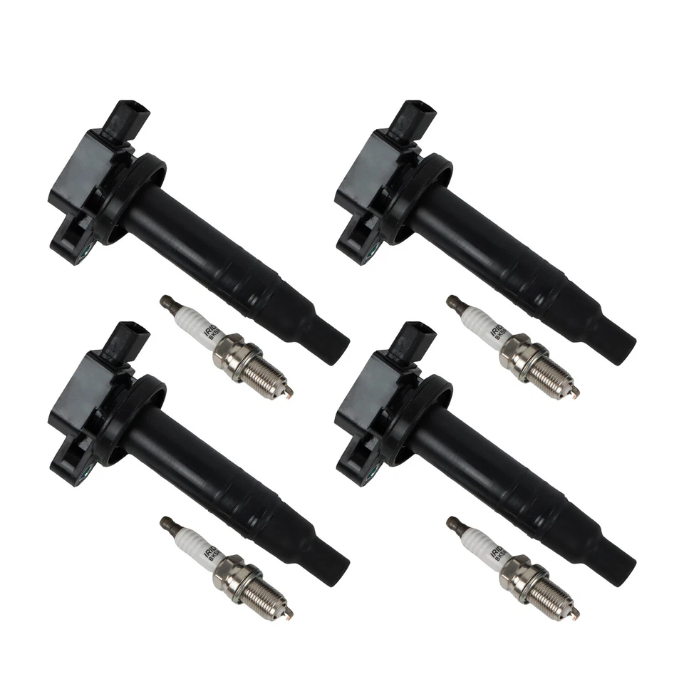 4 катушки зажигания и 4 свечи зажигания Iridium UF316 для Toyota Prius Yaris 2000-2017 годов выпуска - Изображение 3 из 4