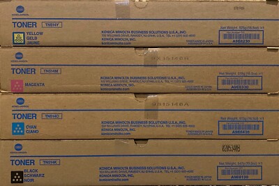 OEM Konica Minolta toner TN514 YMCK for bizhub C658/C558/C458 factory sealed set