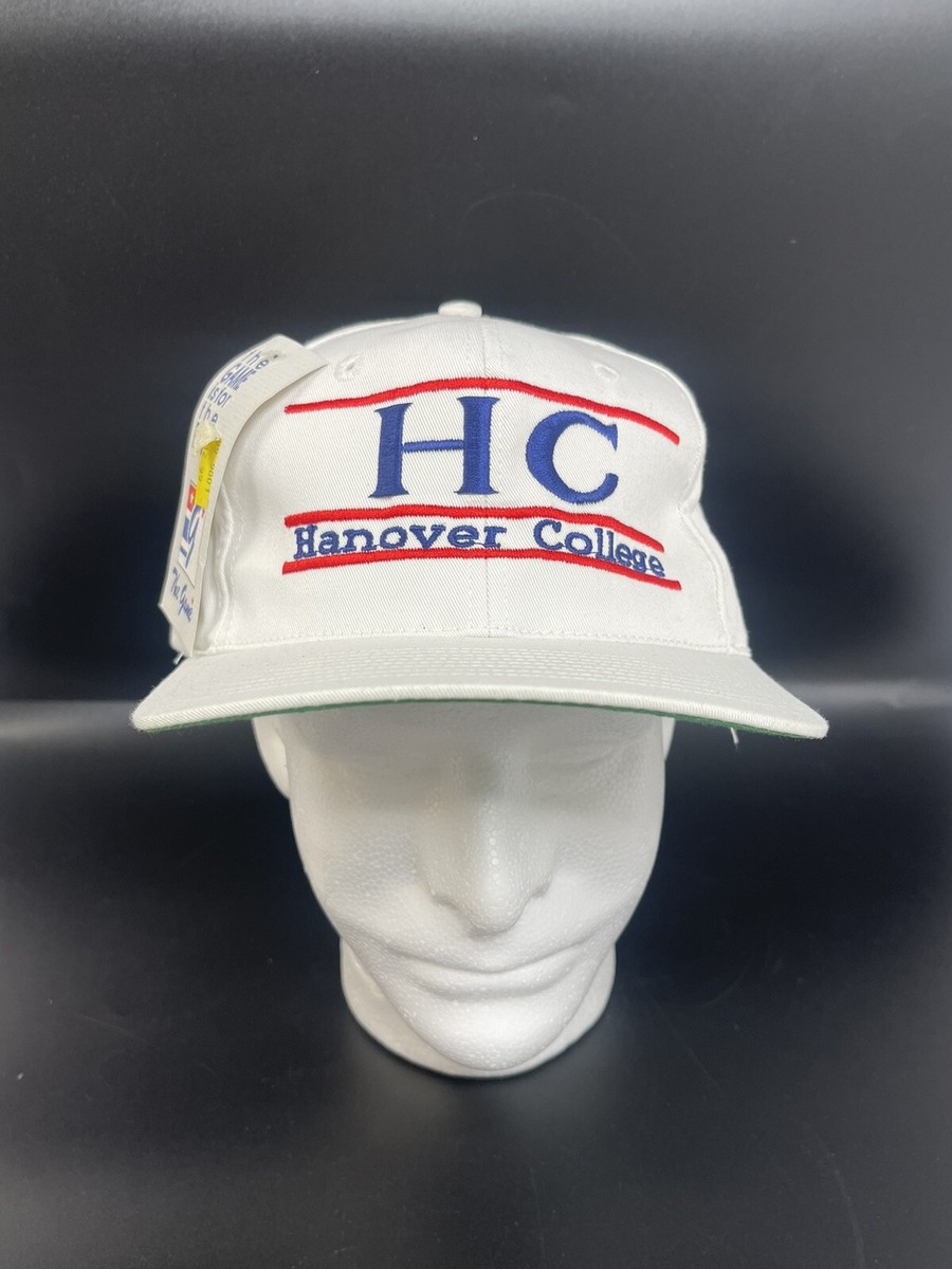 Vintage 90s The Game Hanover College Split Bar SnapBack Hat Cap w