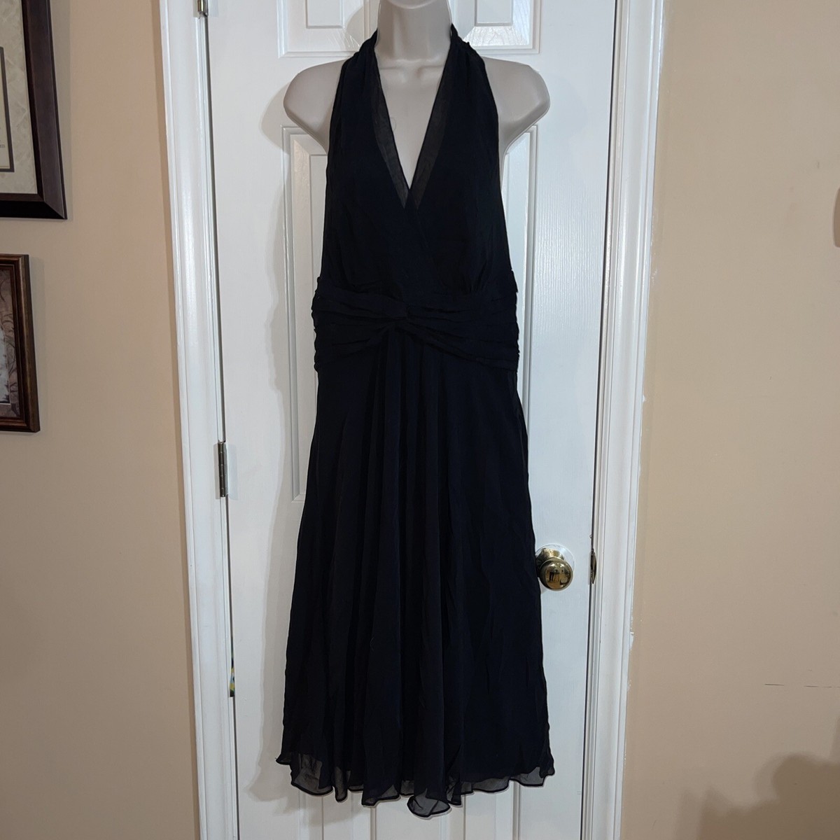 liz claiborne halter dress Liz Claiborne Dresses | Liz Claiborne 12 Little Black Dress Halter Sleeveless Shear Fully Lined Nwt | Color: Black | Size: 12