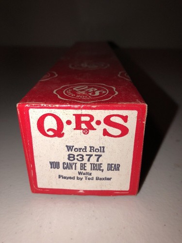 QRS Player Piano Word Roll 8377 You Can’t Be True, Dear Waltz Ted Baxter - Bild 1 von 3