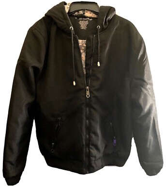 TEAM SWAGER MENS GENTS BLACK WINTER JACKET NWOT SZ L SPORT/UTILITY/QUILTED/LINED