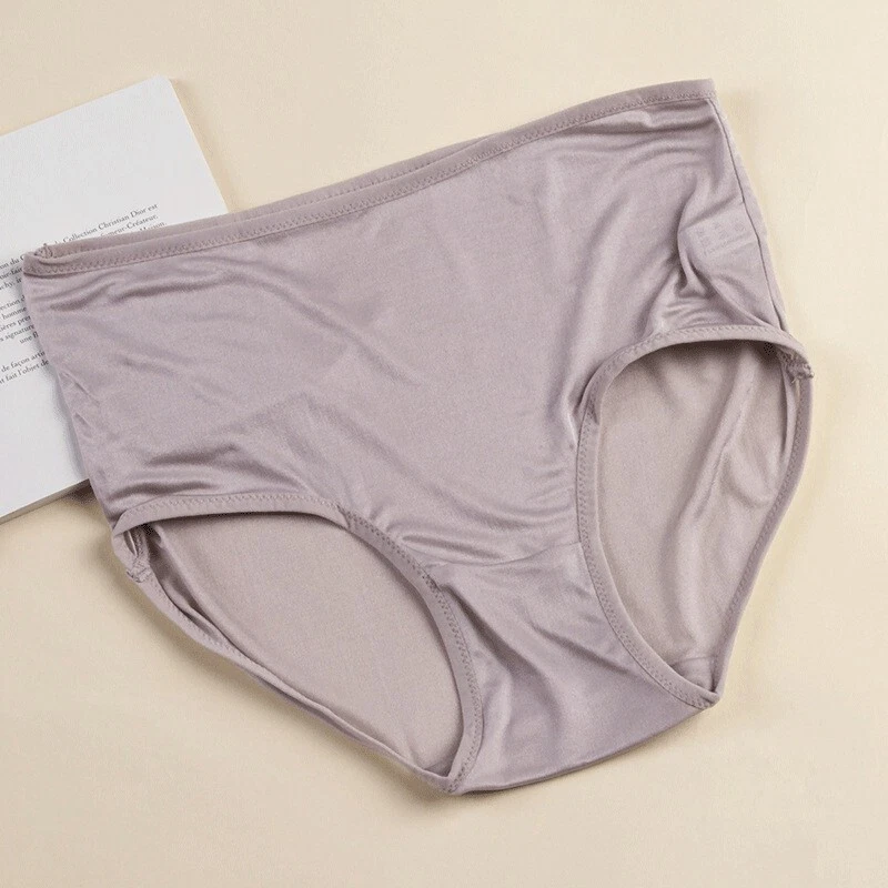 3 pares/lote 100 % seda morera ropa interior para mujer calzoncillos calzoncillos bragas para dama Foto 3 de 4