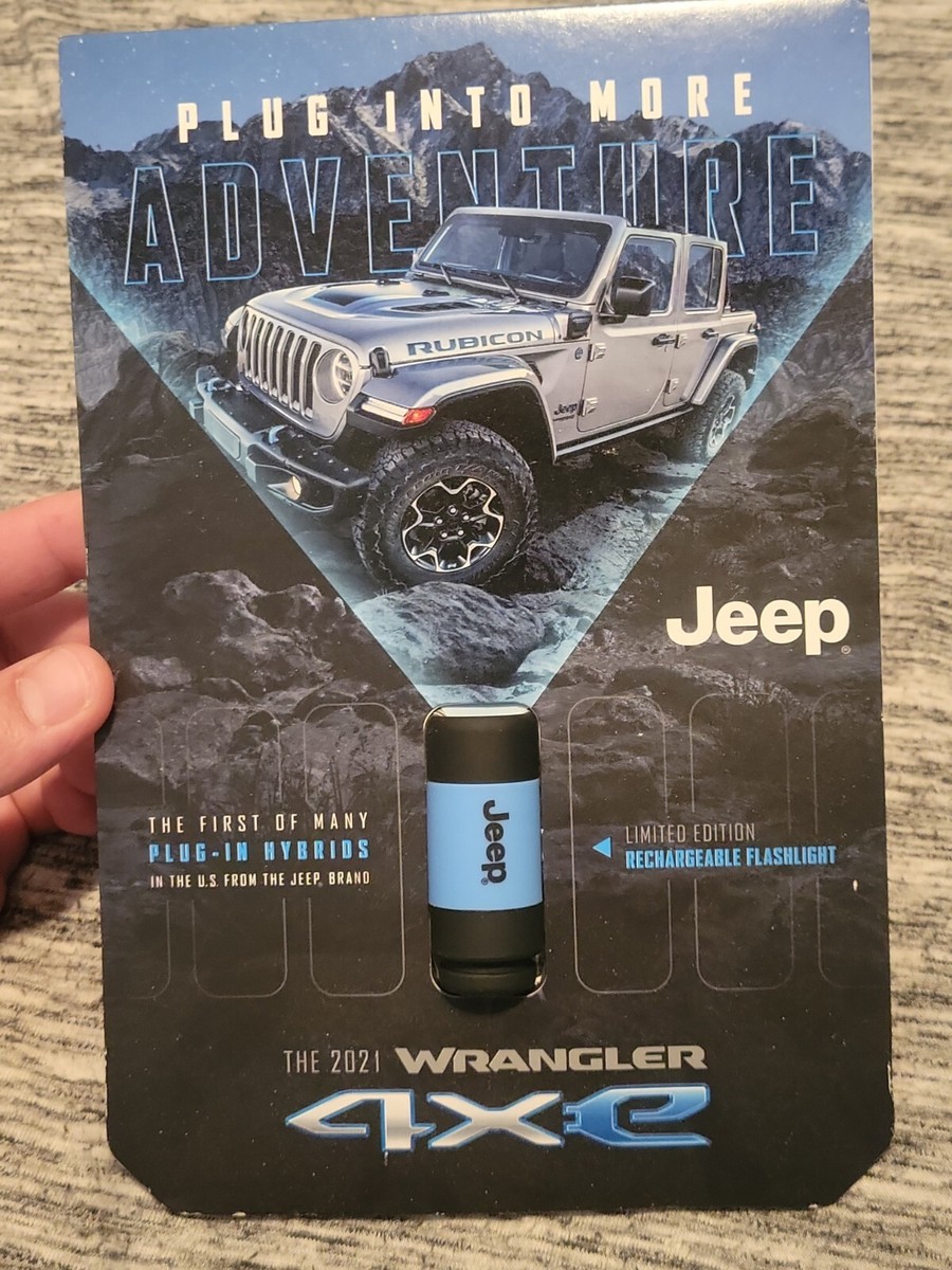 2021 Jeep Wrangler 4x4 Rechargeable 4Xe Clip On Flashlight USB