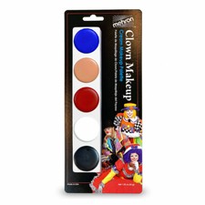 5 Color Cream Palette 406 Mehron Clown circus costume performance stage makeup