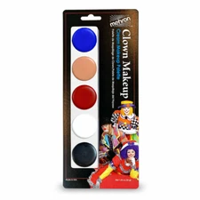 5 Color Cream Palette #406 Mehron Clown circus costume performance stage makeup
