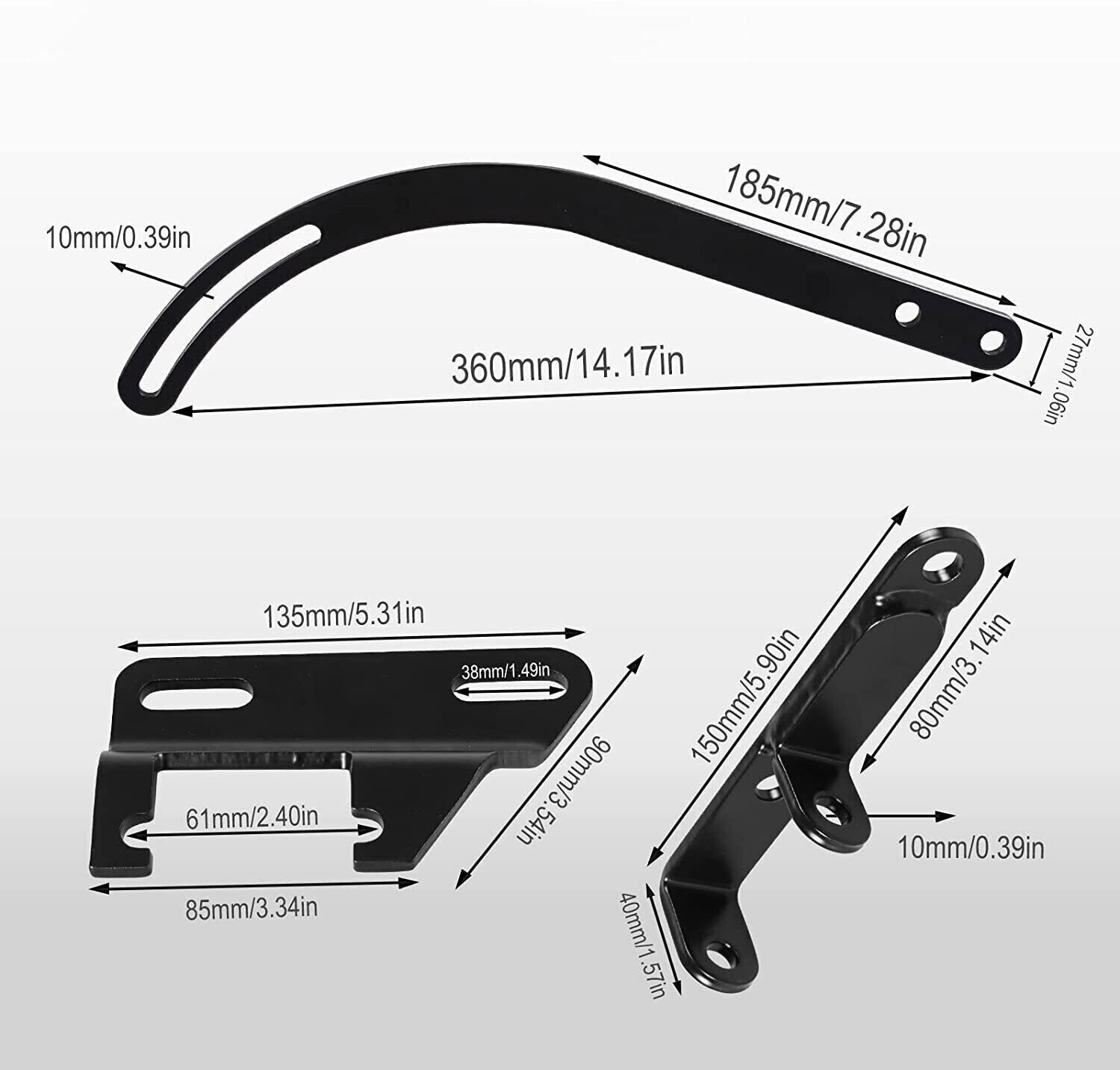 Small Block Chevy Black SWP Alternator Bracket SBC 283 327 350 Short Water Pump - Foto 6