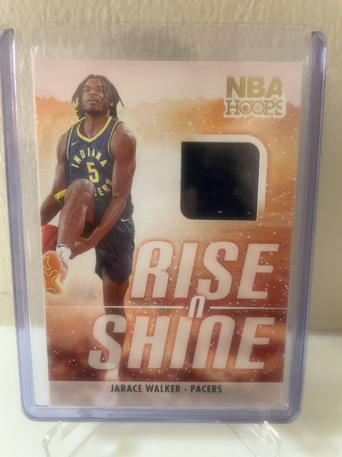 2023-24 Panini NBA Hoops Jarace Walker Rise N Shine Rookie Patch Pacers