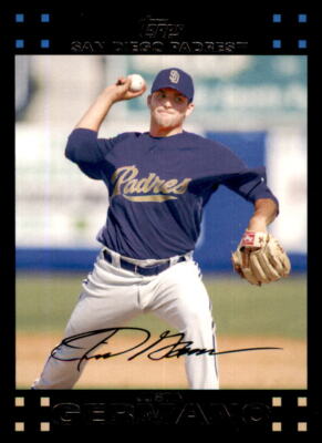 2007 Topps Updates & Highlights Red Back #UH36 Justin Germano San Diego Padres