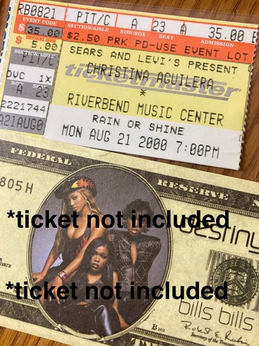Destiny’s Child Promotional $20 Bill Concert Prop via 2000 Tour - Beyoncé RARE!! - Picture 8 of 9