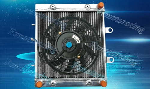 Alu Radiator+FAN For Polaris Sportsman 400 500 HO 570 4x4 EFI 325 450 Farmhand - Picture 1 of 6