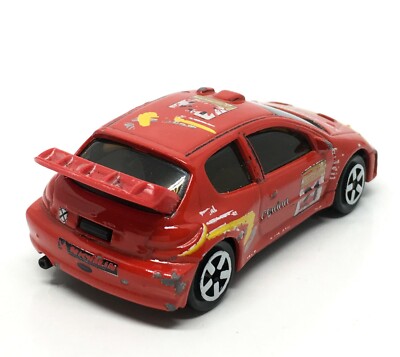 Majorette Peugeot 206 WRC Clarion no.21 Red 1/57 (3