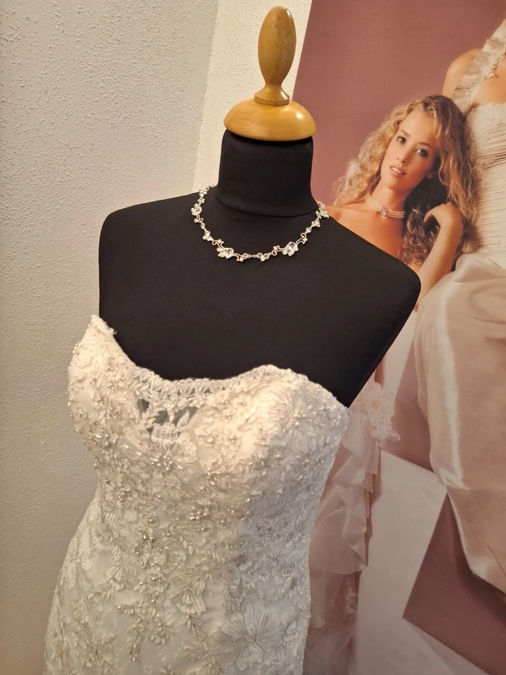 Kleid Brautkleid Spitze Tüll Meerjungfrau Gr. 40 Farbe creme ***NEU*** - Bild 4 von 4