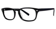 MODERN OPTICAL LYRIC UNISEX PLASTIC EYEGLASSES 51-15-140 BLACK W/ SOFT CASE