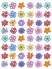 Flower Kids Temporary Tattoos Water Resistant party favors Fake spring