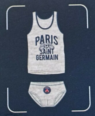 Lot Sous Vêtement maillot de corps et slip PSG boutique officielle  ans gri