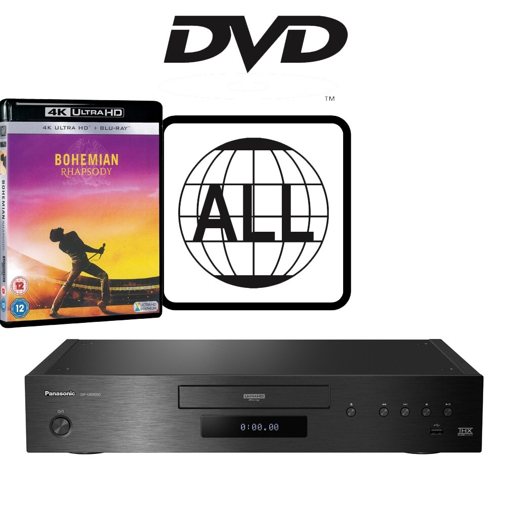 Panasonic Blu-ray Player DP-UB9000 MultiRegion for DVD 4K UHD Bohemian Rhapsody