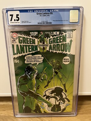 Green Lantern 76 - CGC 7.5 OW/W DC Silver Age Key Iconic Neil Adams