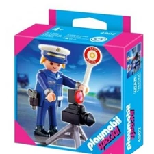 PLAYMOBIL Special 4902 Cop Figure with Radar Gun Police Speed Trap Ticket NEW
