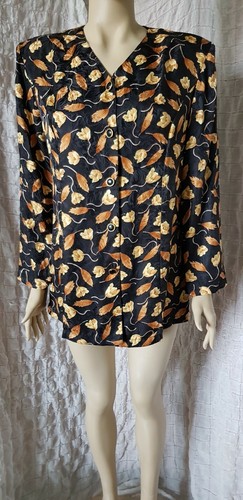 Peter Hahn carat Exclusive 100% silk shirt with removable collar size 18 UK, new - Picture 3 of 12