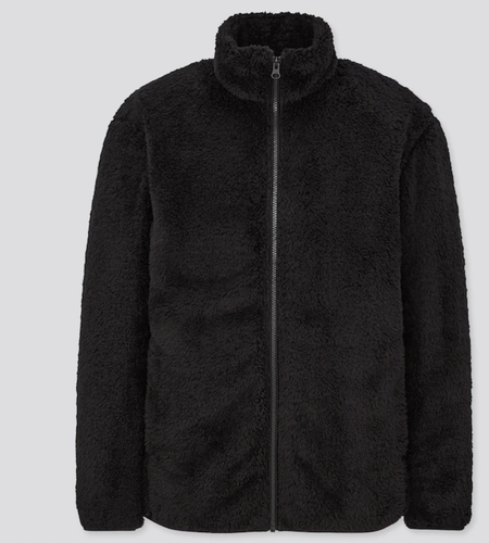 fluffy yarn fleece pullover