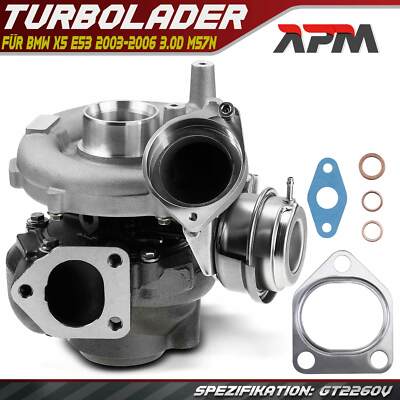 Turbolader Abgasturbolader für BMW X5 E53 2003-2006 3.0d M57N 753392-0001