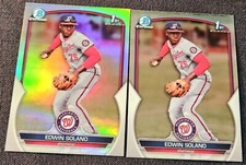 2023 Bowman Chrome 1st Refractor /499 Edwin Solano #BCP-169 Nationals