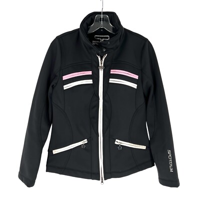 Sportalm Ski Jacket Black Stretch Made in Austria Womens Size EU 38 US Medium