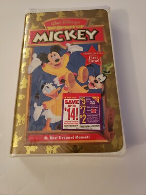 Disney The Spirit of Mickey VHS Clamshell Case - Brand New Factory