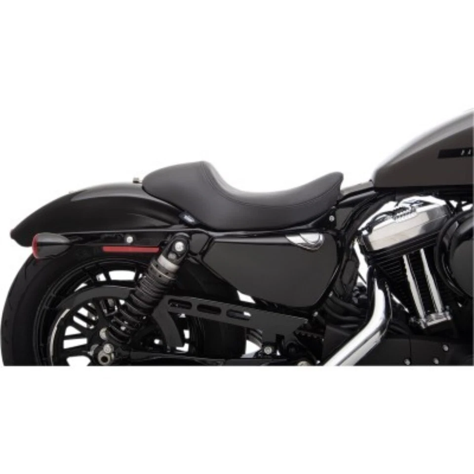 Asiento individual liso 3/4 Drag Specialties 0804-0743 para Harley Sportster 04-22 Foto 3 de 3